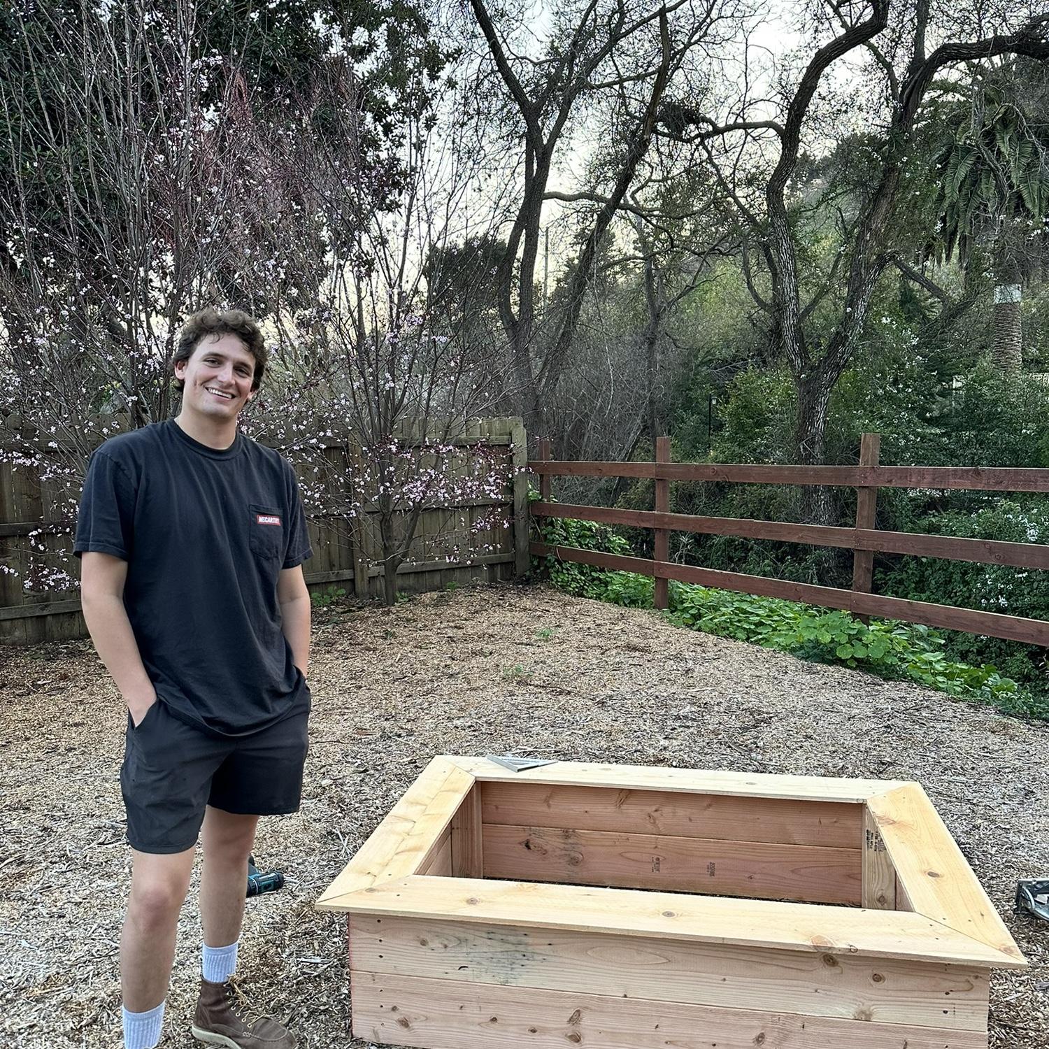 Before we were even dating and he built me some planter boxes because I mentioned one thing about gardening 🥹