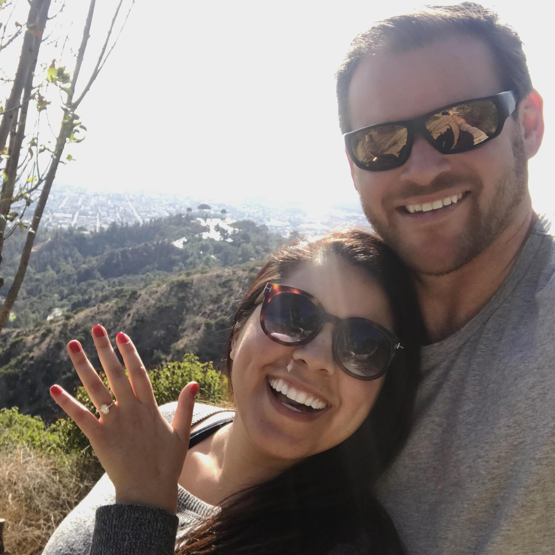 Where Bryan proposed was also our first date in LA at Dante's View in Griffith Park