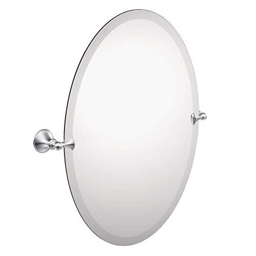 Moen DN2692CH Glenshire 26 x 22-Inch Frameless Pivoting Bathroom Tilting Mirror, Chrome