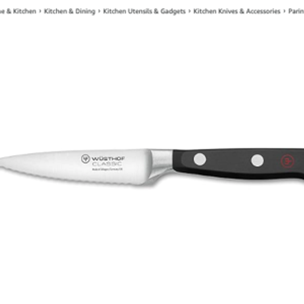 WÜSTHOF Classic 3.5" Paring Knife, Black