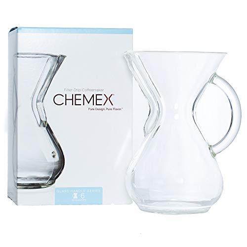 Chemex Pour-Over Glass Coffeemaker - Glass Handle Series - 6-Cup - Exclusive Packaging