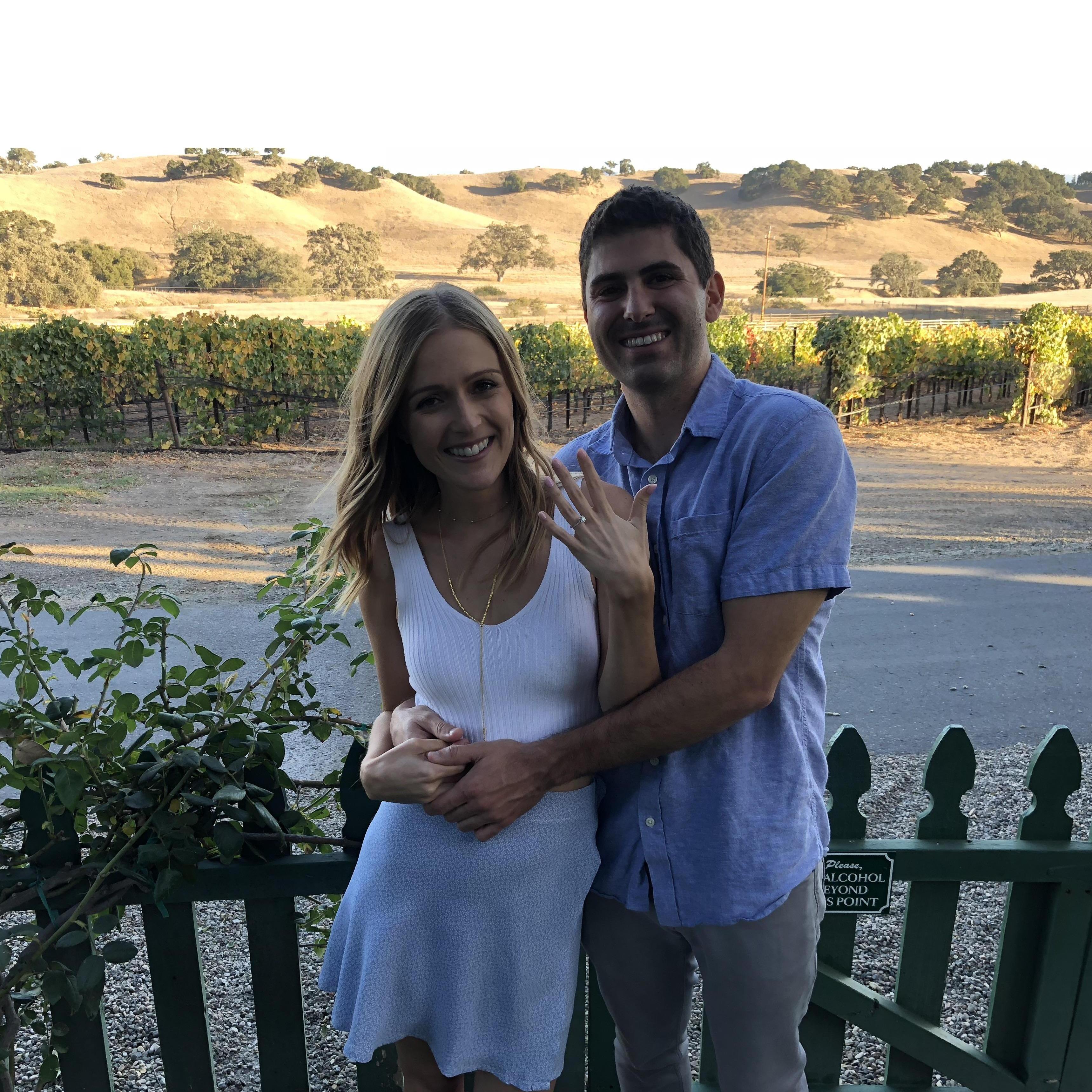 Proposal in SB Wine Country! October 2018