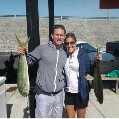 Our first fishing trip together in Key West!