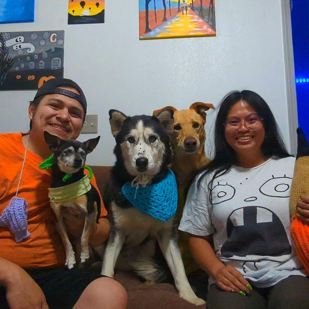 Halloween photo with our kids