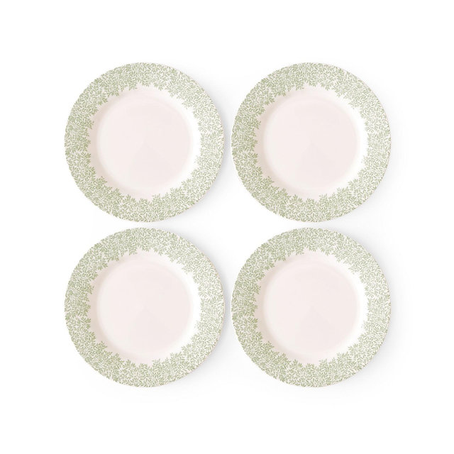 Spode Morris & Co. Dinner Plates, Set of 4