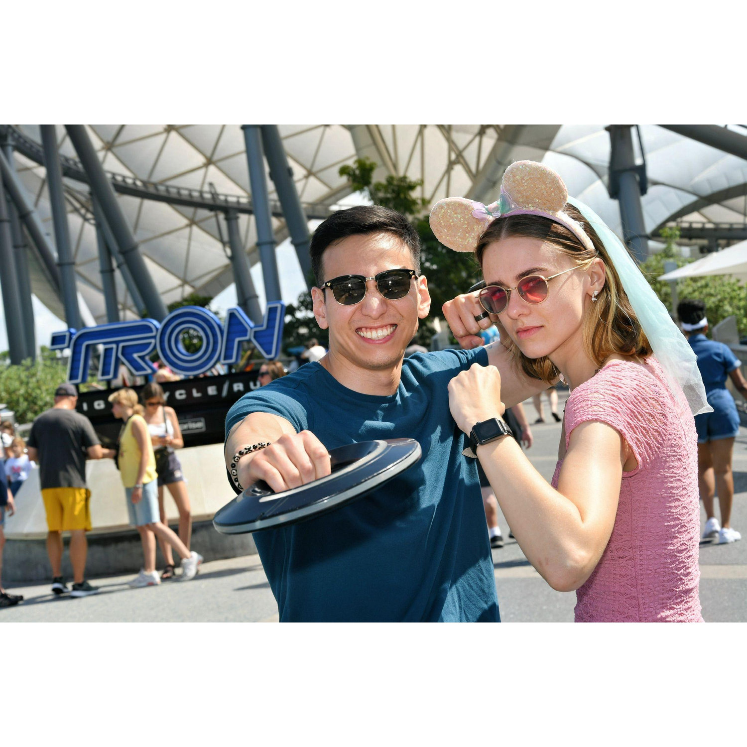 Our second trip to Disney, and Darren's second love, Tron!