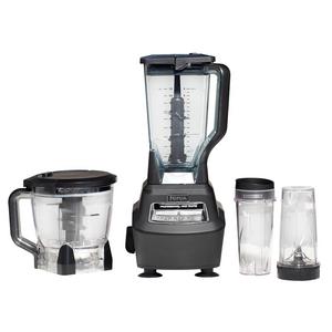 Nutri Ninja Blender/Food Processor with 1500-Watt Auto-iQ Base, 72oz Pitcher, 64oz Processor Bowl, (2) 16oz Smoothie Cups, Dough Blade and More (BL770)