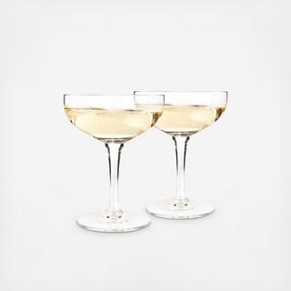 Old Kentucky Home Champagne Coupe Glass, Set of 2