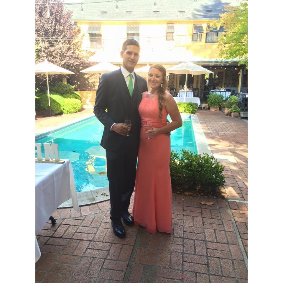 All dressed up for Alecia's best friend's wedding!