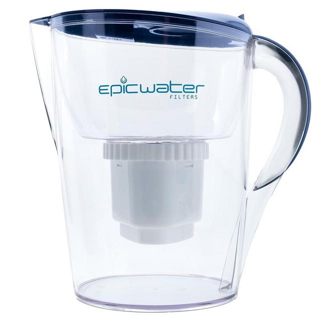 Epic Water Filters PFAS Forever Chemicals Filter Pitcher for Drinking Water, 10 Cup 150 Gallon Filter, Tritan BPA Free, Removes PFAS, PFOA, PFOS (Navy)