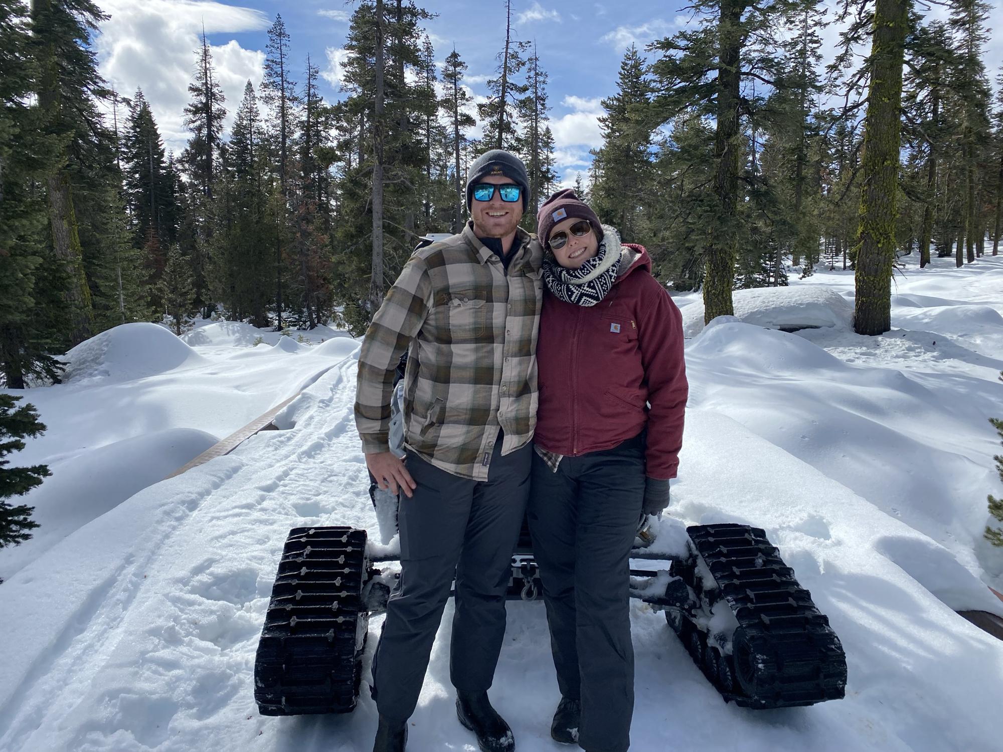 Rubicon trail in the snow