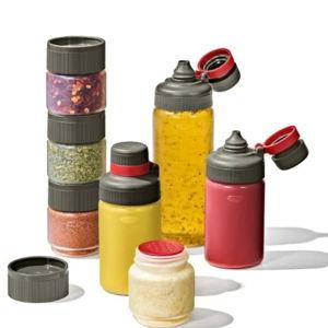 Outdoor 7-Piece Spice Shaker & Squeeze Bottle Set