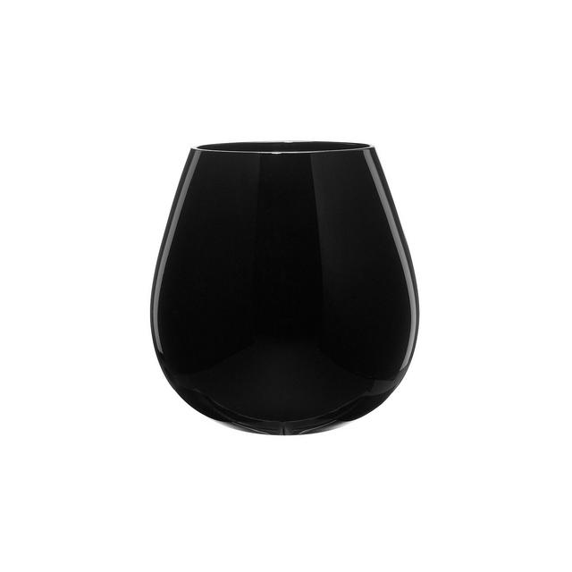 Artland 22oz 4pk Round Stemless Wine Glasses Black