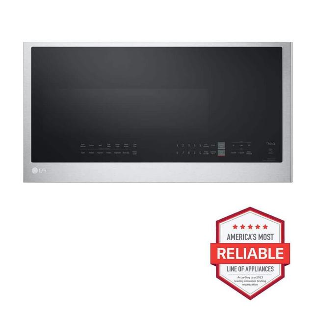 Smart 30 in. W 2 cu. ft. Over the Range Microwave with EasyClean 1,050-Watt in PrintProof Stainless Steel