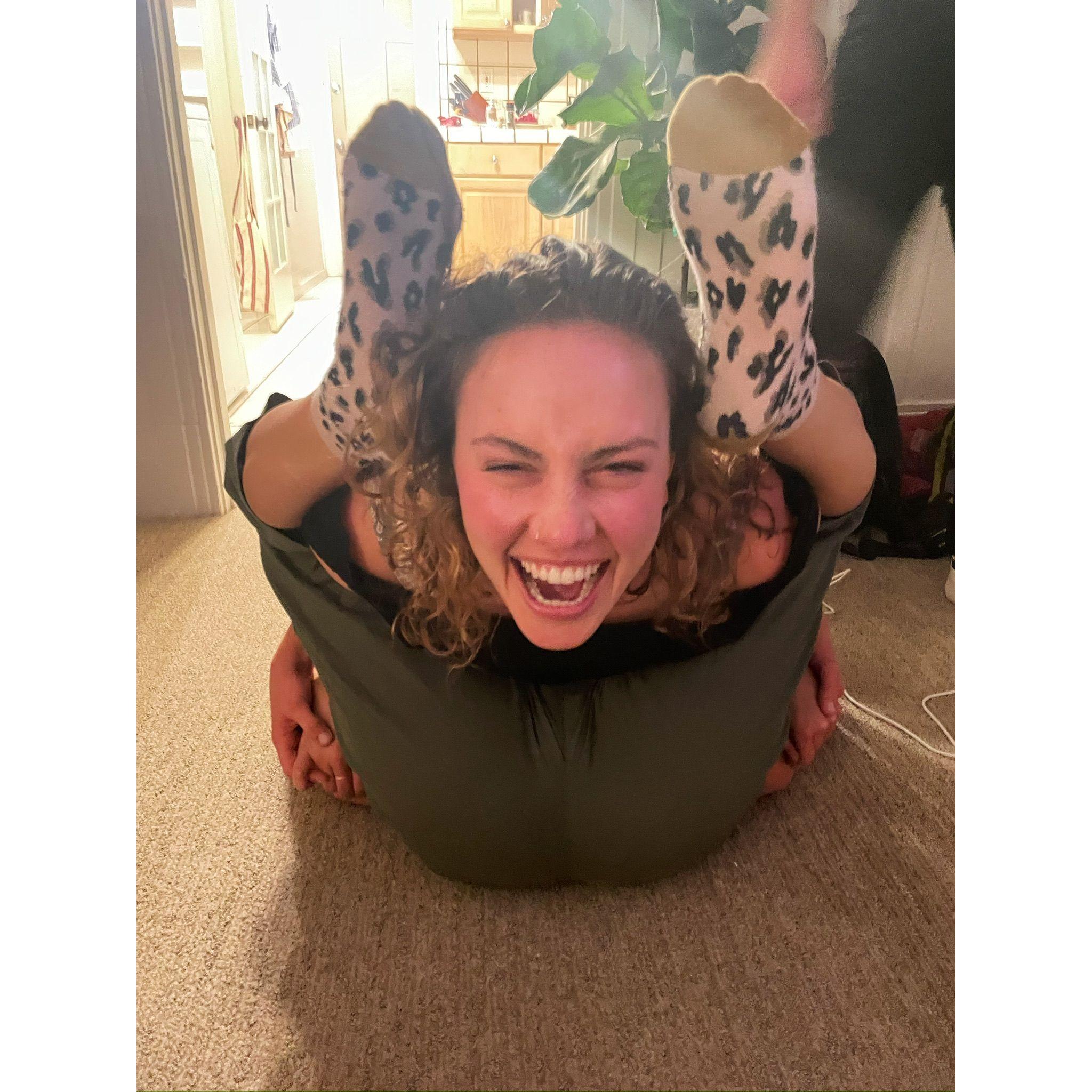 partner acro-yoga!