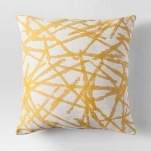 Yellow Woven Brushstroke Throw Pillow - Project 62™
