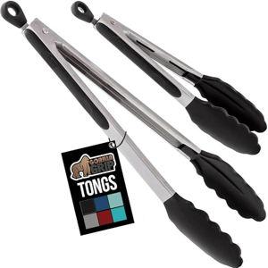 Set of 2 BBQ Tong, 9 + 12 Inch