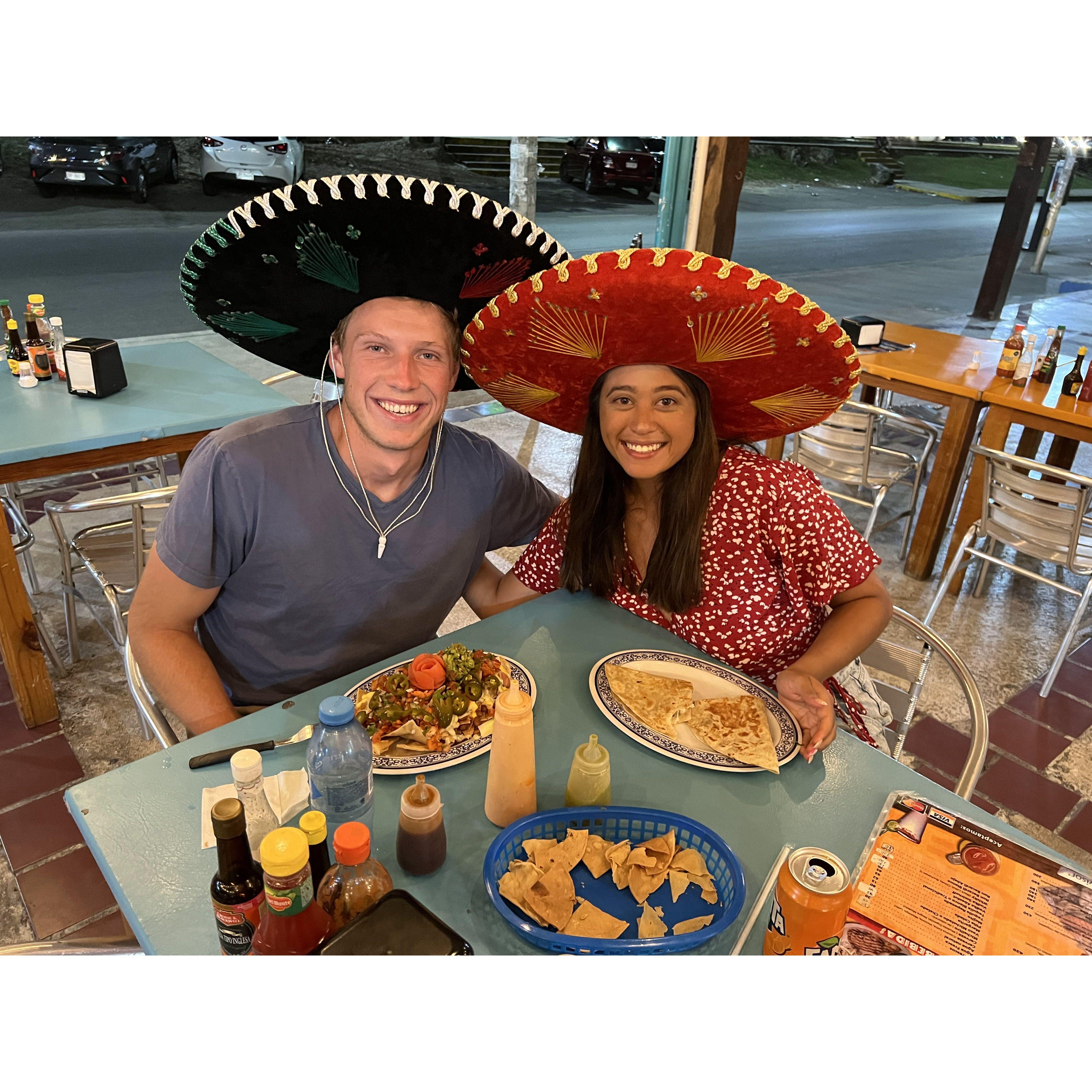 Our first trip to Cancun.