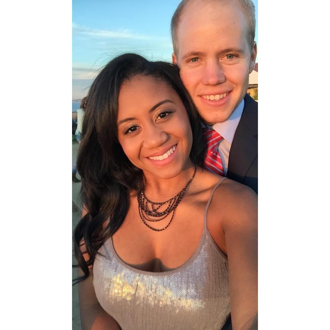 Our first Christmas together, Dec. 2015