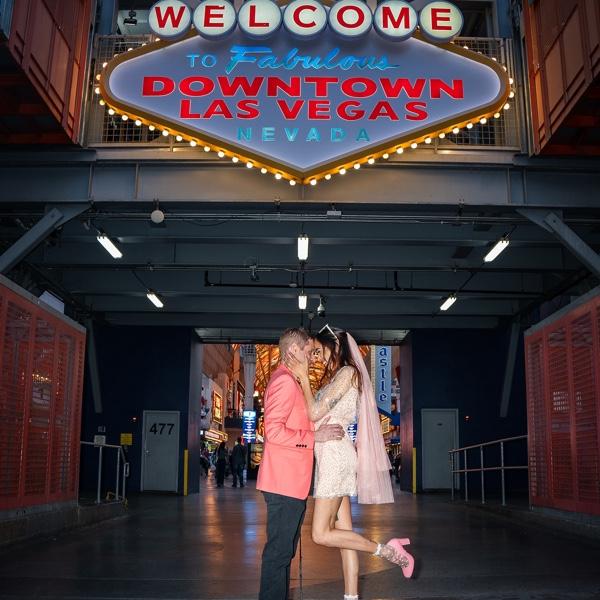 Engagement pic. All the tourists magically gave us space to capture the moment in this iconic location.