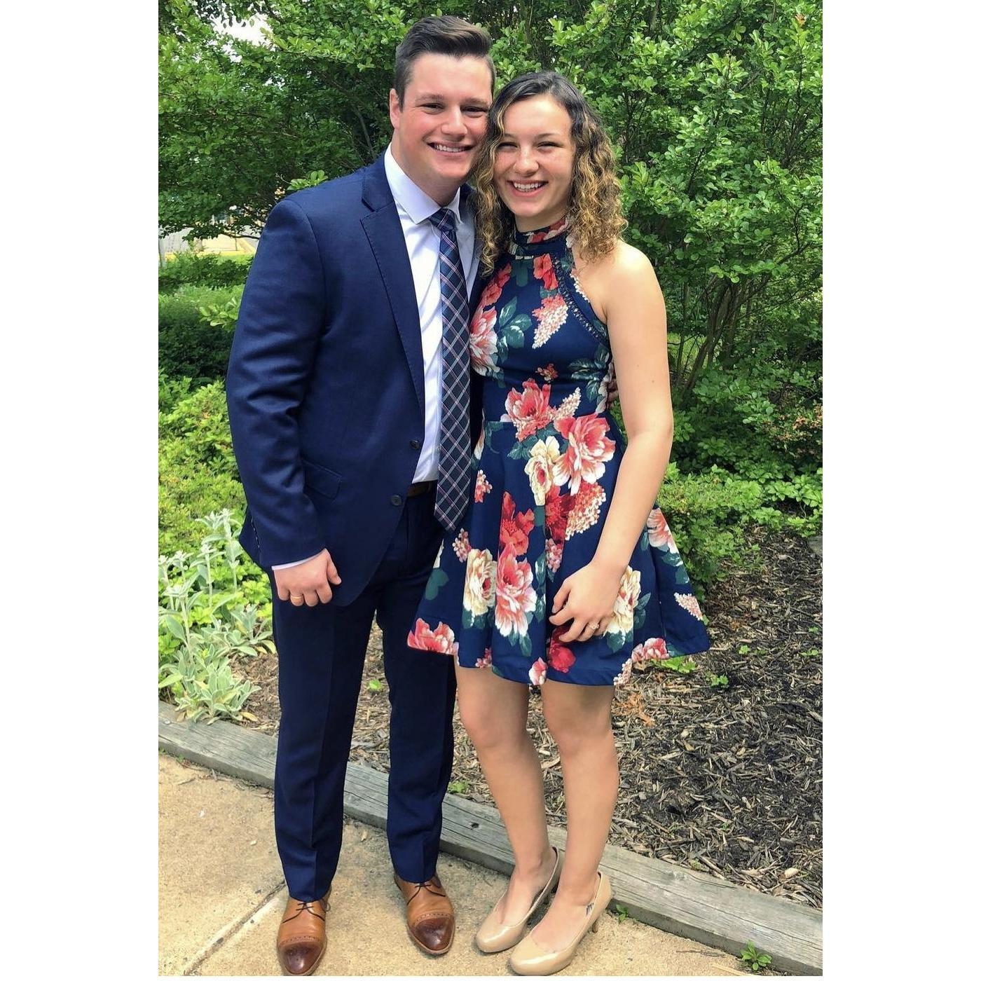Our first wedding together, 2019