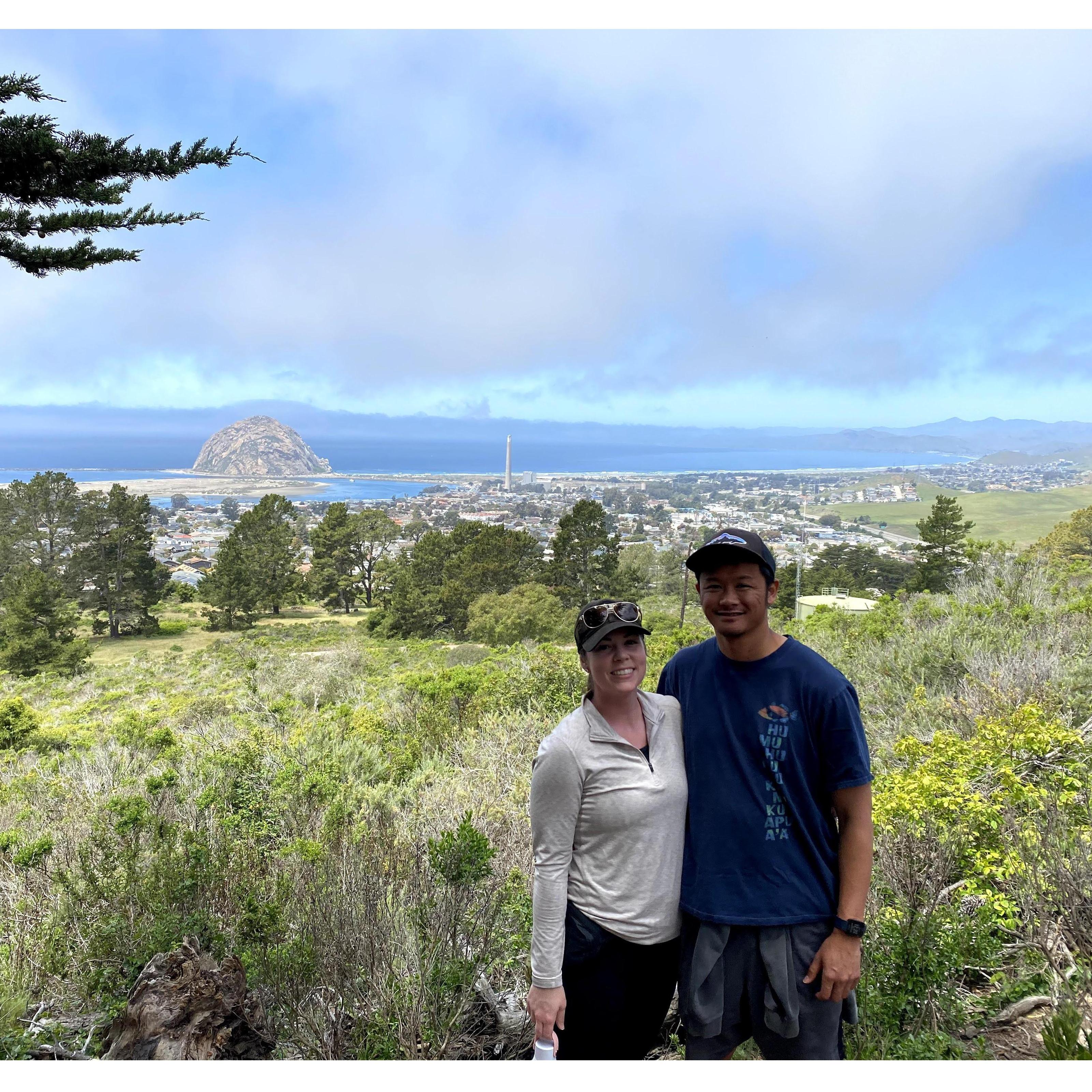 Hiking in Morro Bay with the Bolger Family.