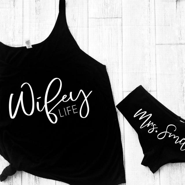 Wifey life, Custom bride underwear,Gift...