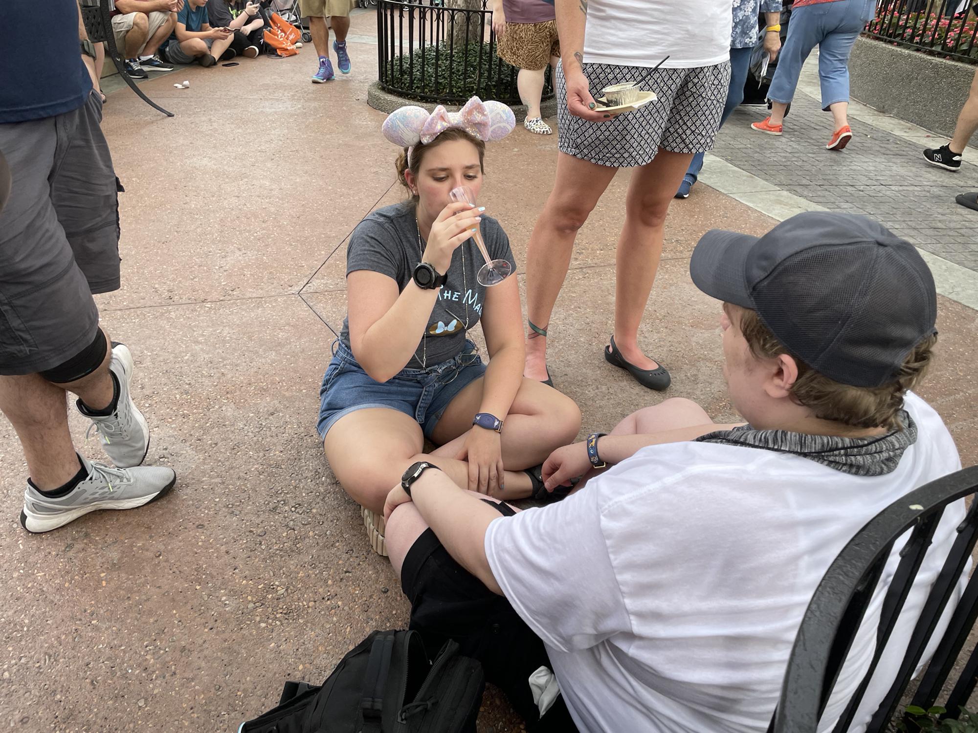 Little did Kate know Ethan would propose in just a few minutes.