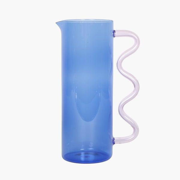 Wave Pitcher - Blue/Pink