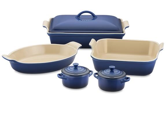 Le Creuset Stoneware 8-Piece Cooking Set, Lapis