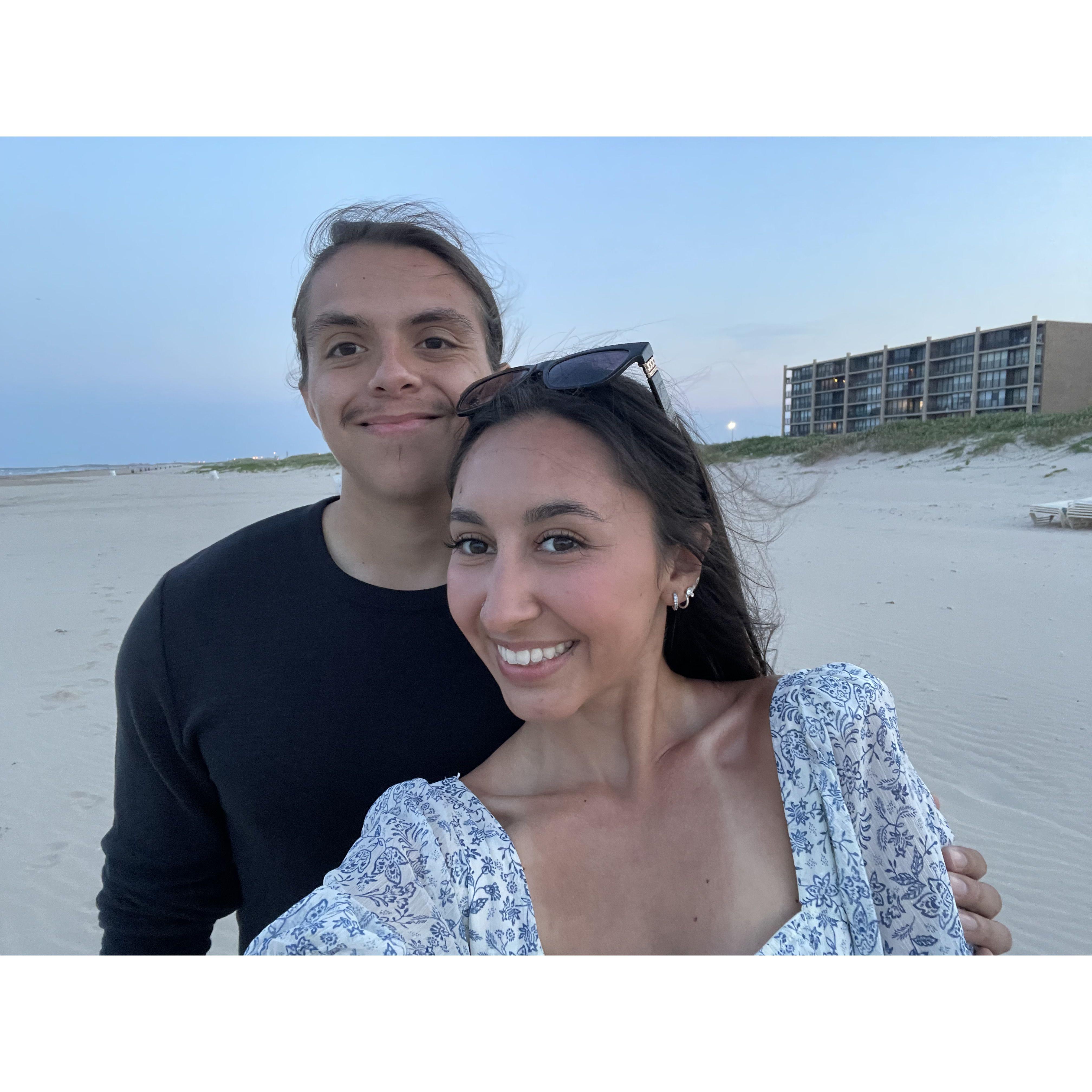 Celebrating our anniversary at South Padre