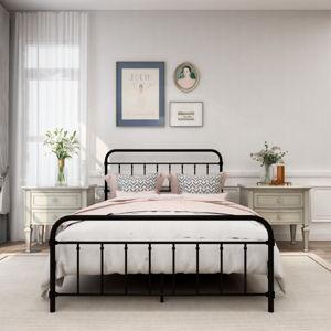 Colina Metal Bed - Black, Full/Double