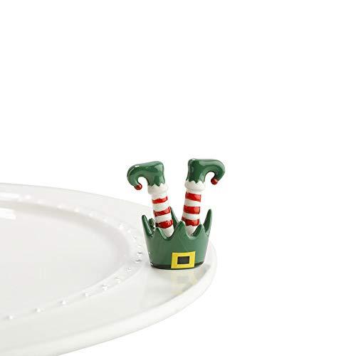 nf nora fleming - Nora Fleming Hand-Painted Mini: Jingle Toes (Elf Feet) A143