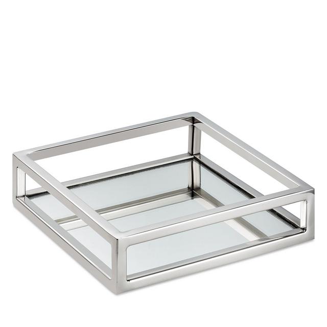 Classic Touch Square Mirrored Napkin Holder