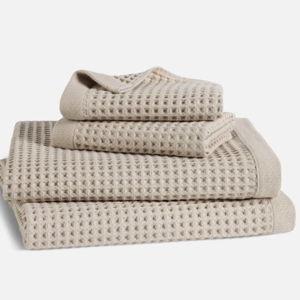 Dreamweave Waffle Bath Sheet Bundle - Color Pebble