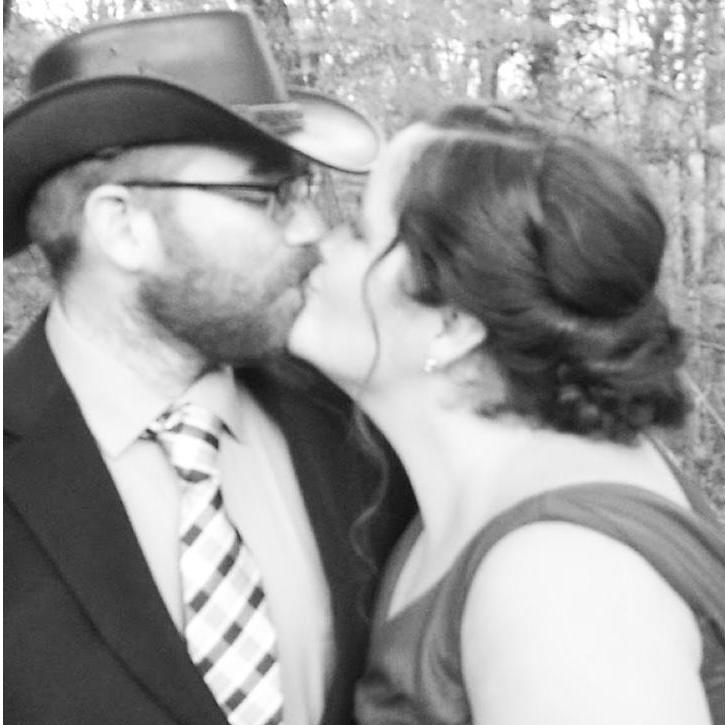 Our First Wedding Kiss.