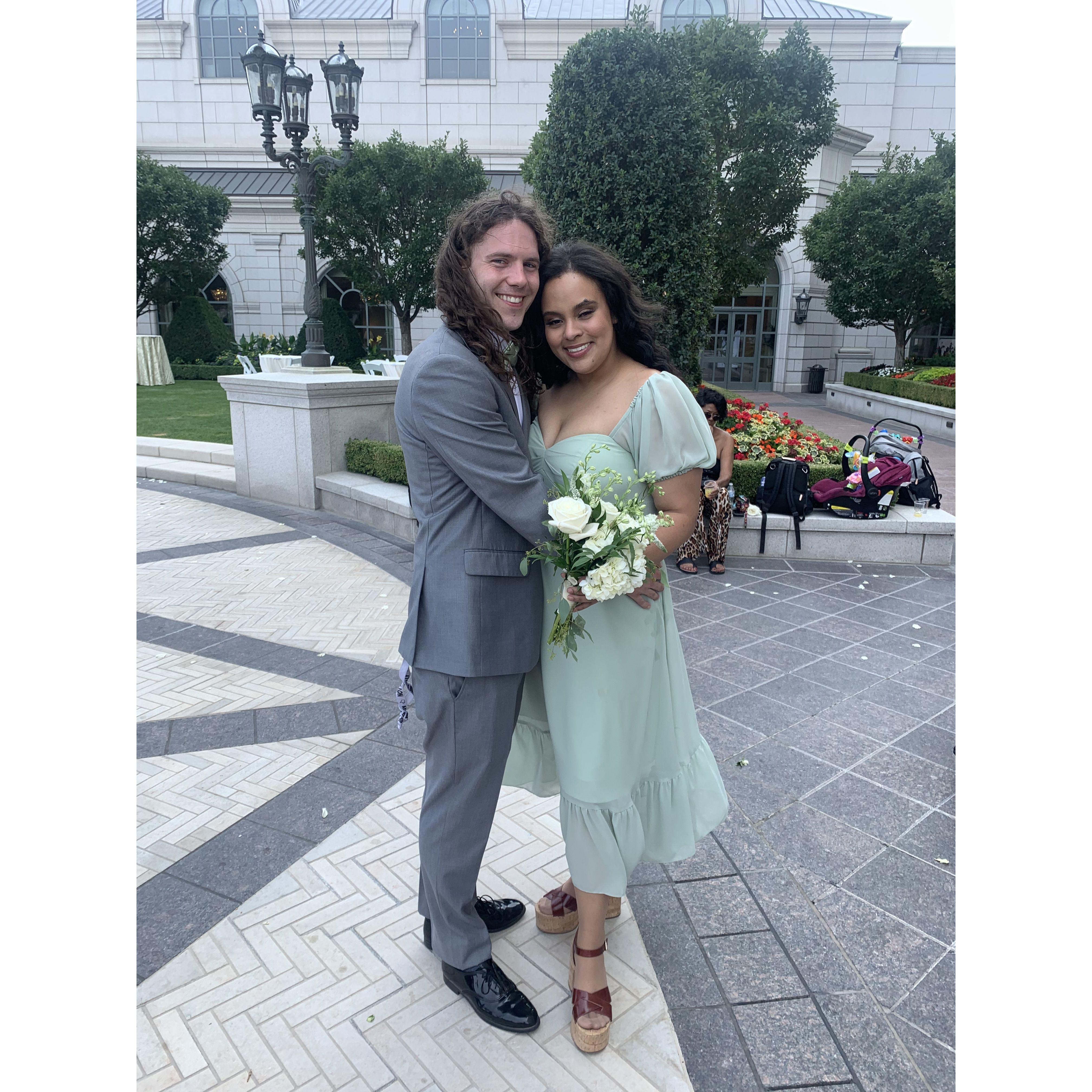 Skyla and JonRyheem's wedding day. 24 July 2021.