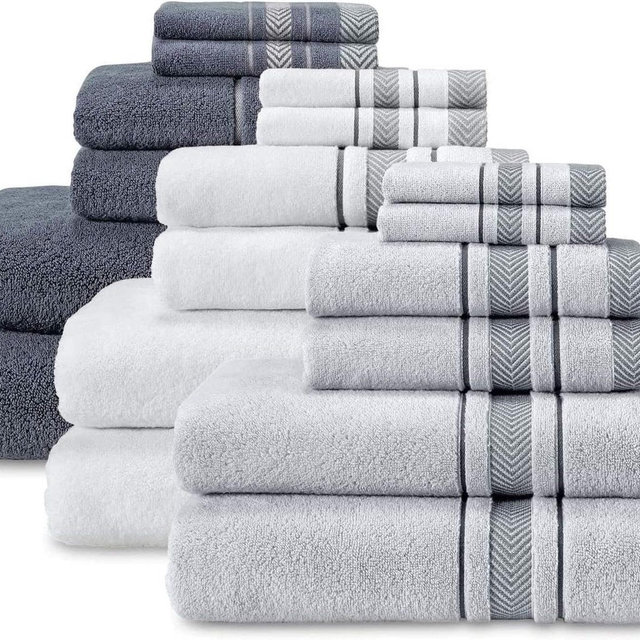 Luxury Turkish Cotton 6-Piece Towel Set