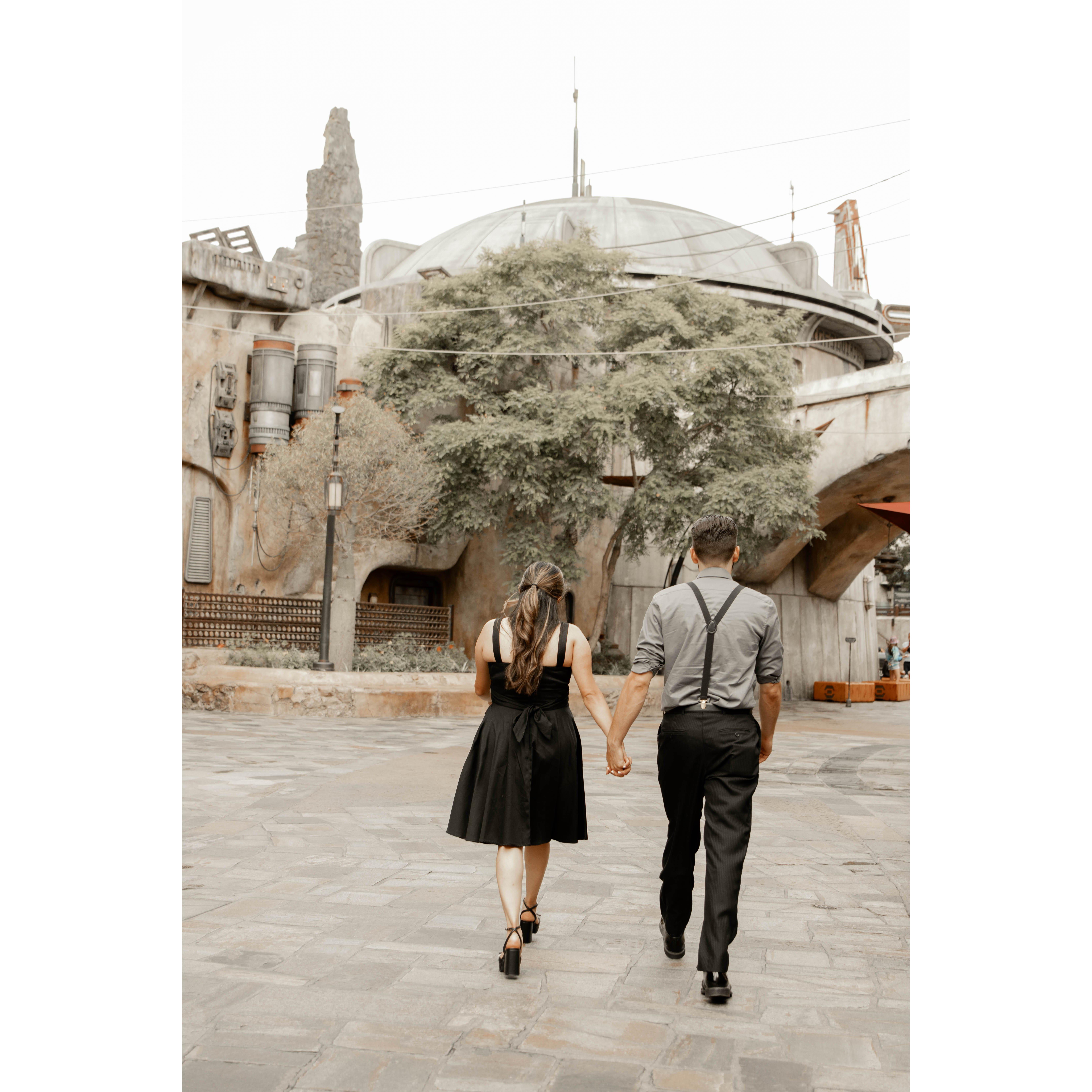 Disneyland Fairytale Engagement Photo shoot