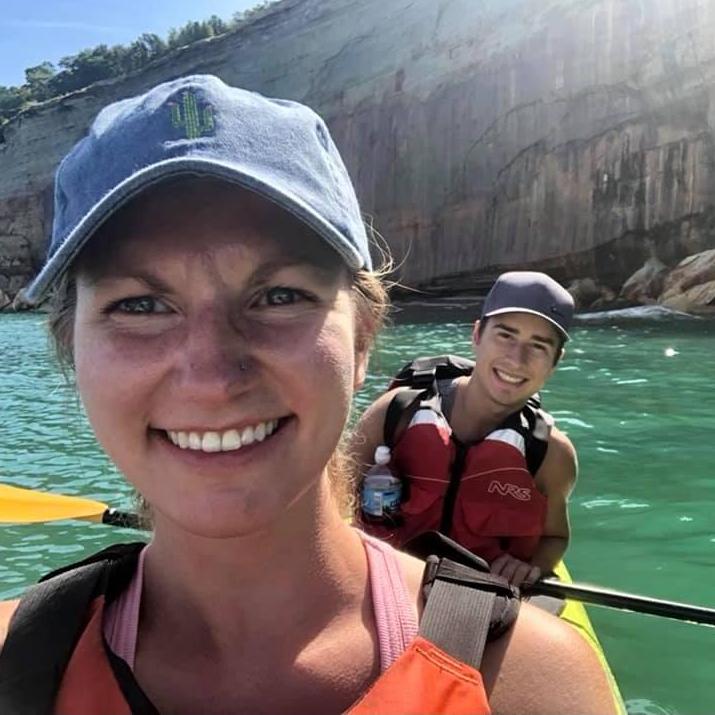 Kayaking tour of Pictured Rocks in the UP.
