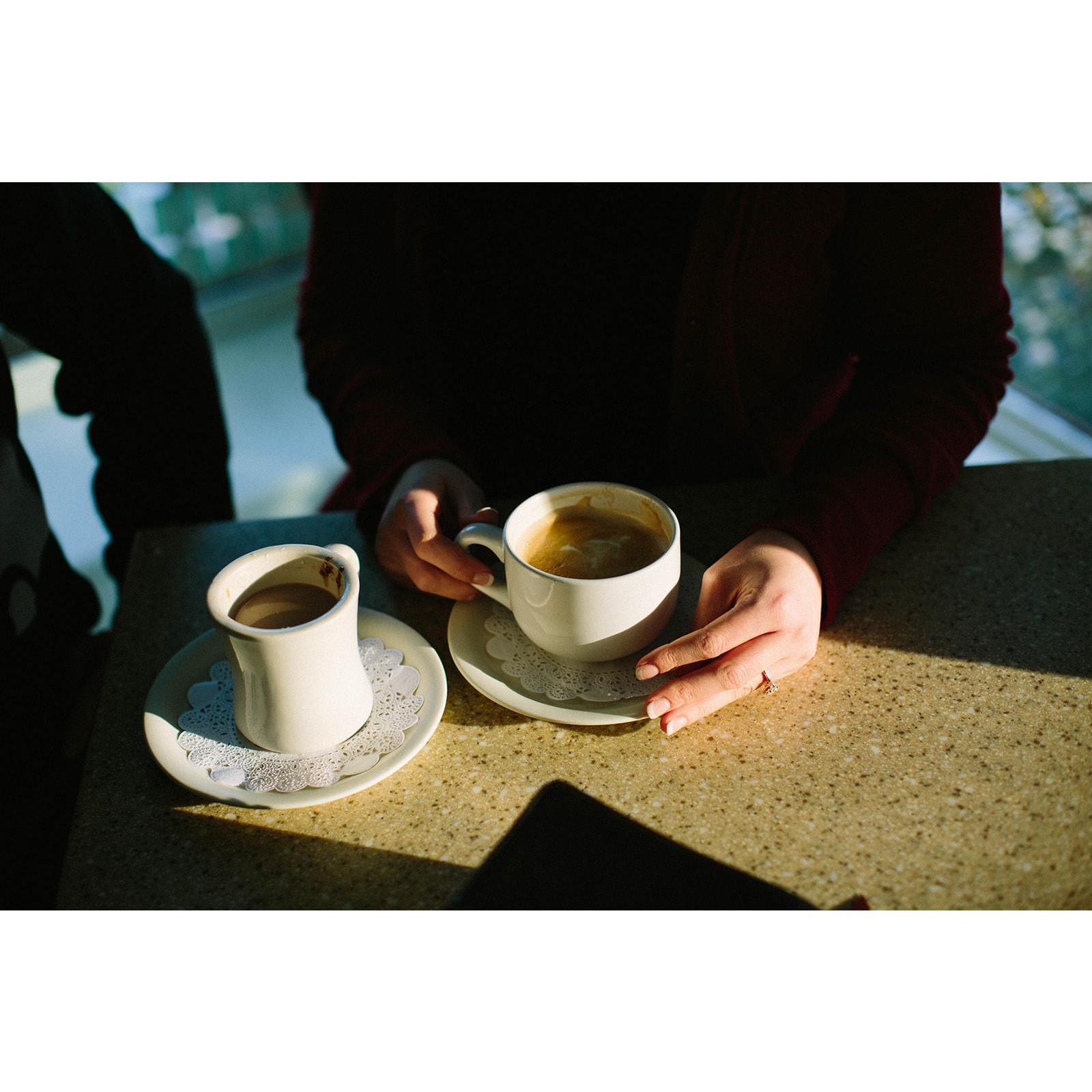 A coffee shop date