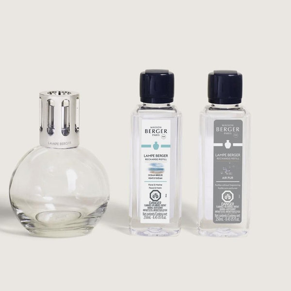 Essential Round Lamp Ritual Starter Kit with Air Pur So Neutral + Ocean Breeze