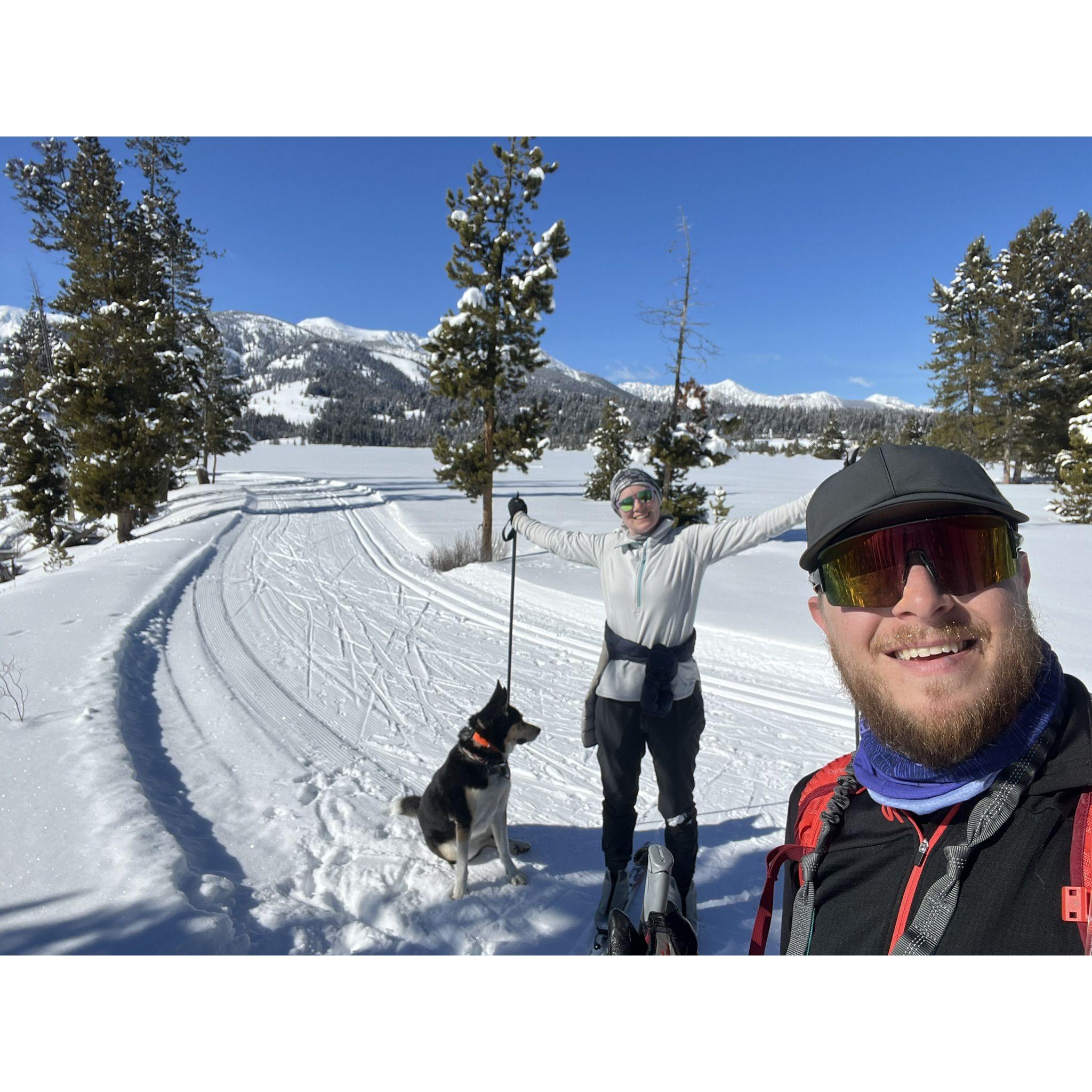 Sun Valley, ID trip Feb 2024. Alturas Lake trail