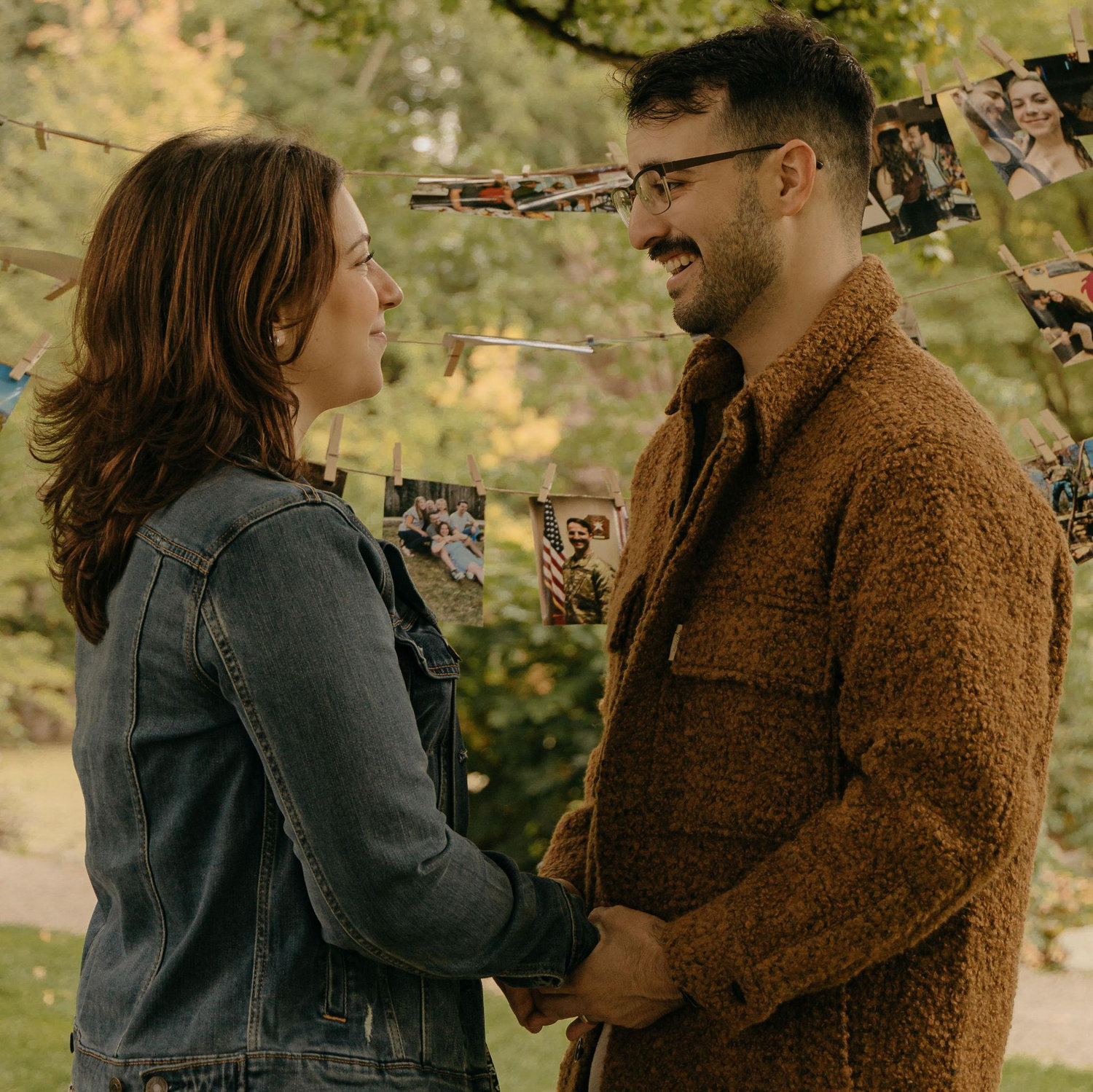 Shelley's proposal back in a park in Tacoma, WA in September of 2023