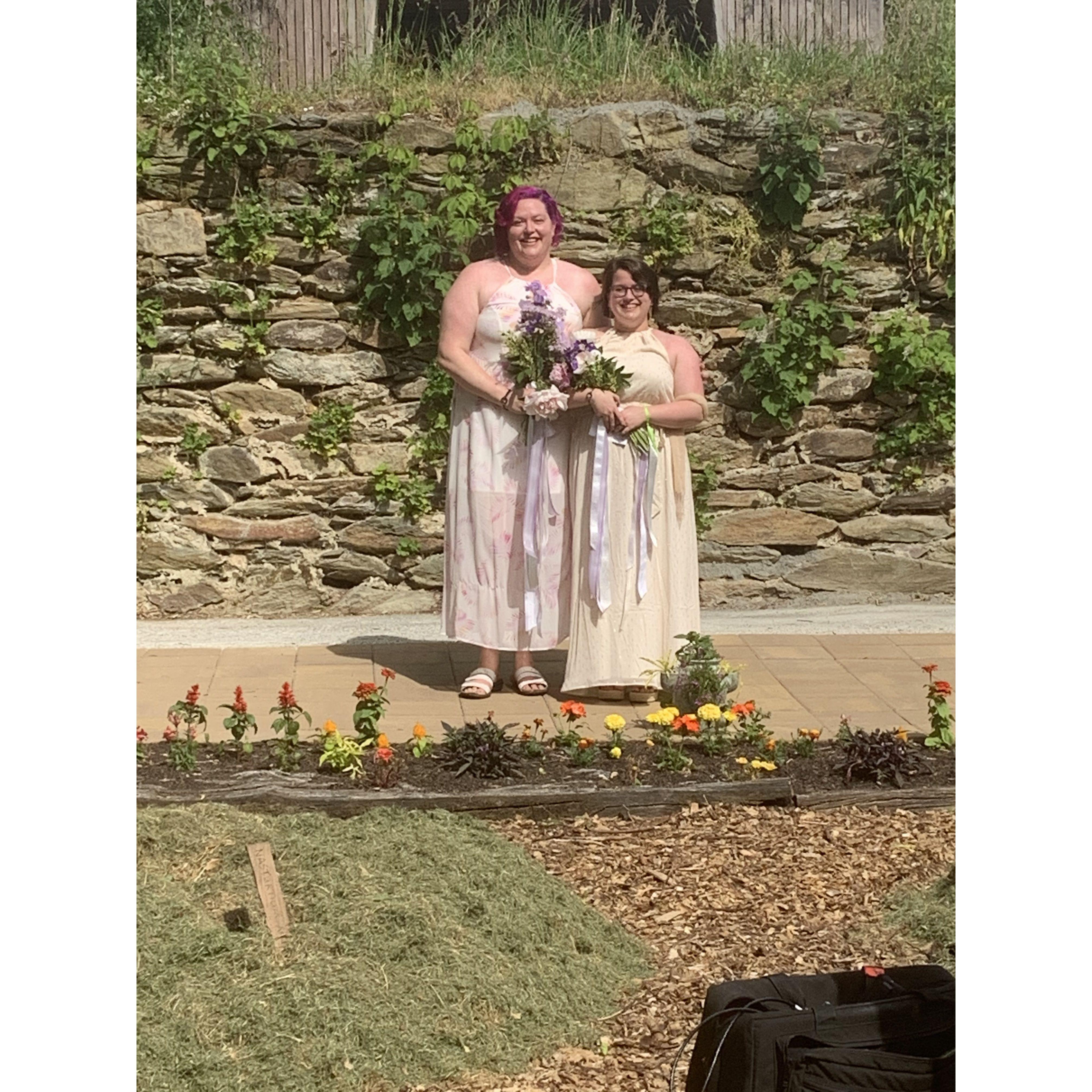 As a family, we worked to redo an old barn basement into a beautiful wedding location. 