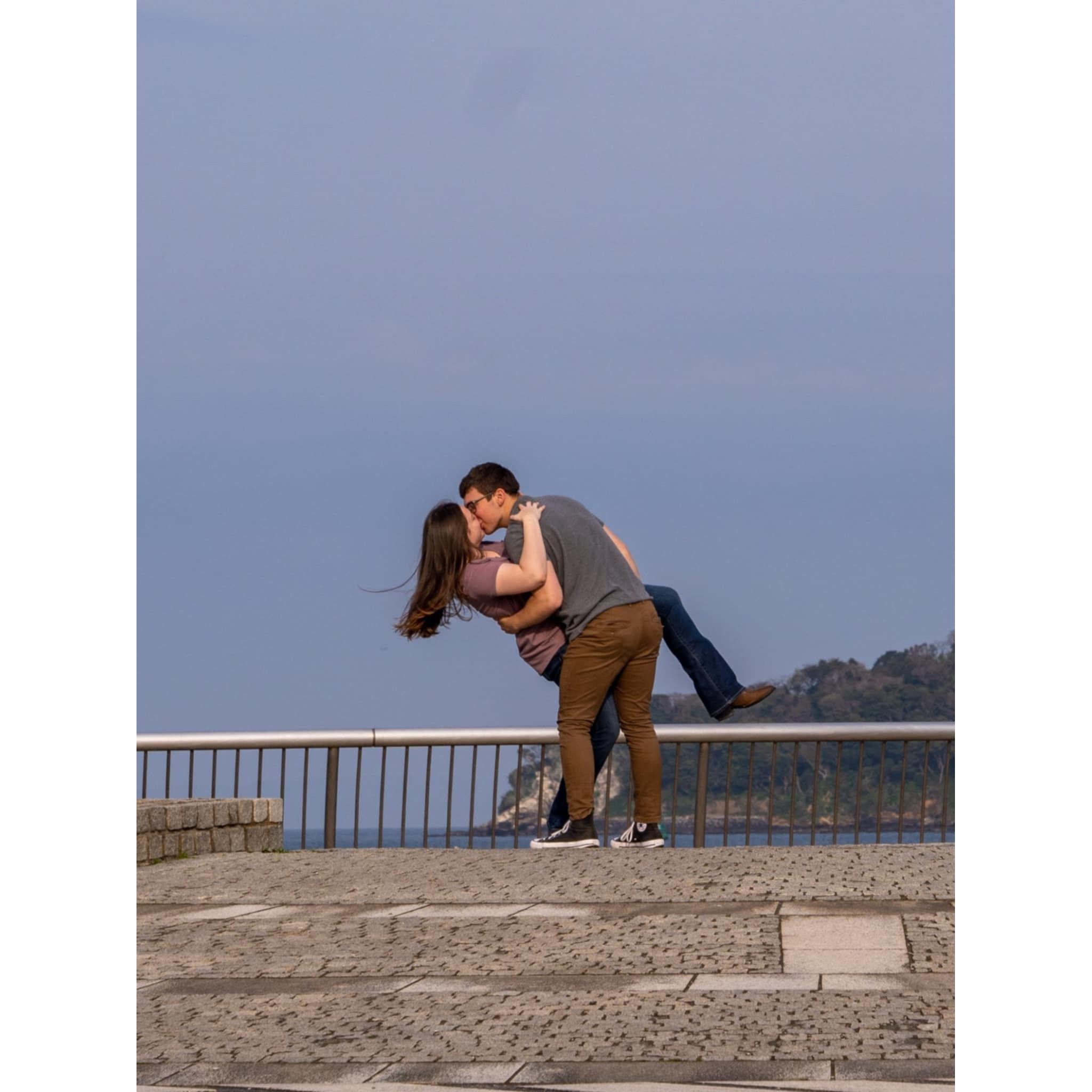 This is at Monument Square at Mikasa Park where to took couple pictures.
