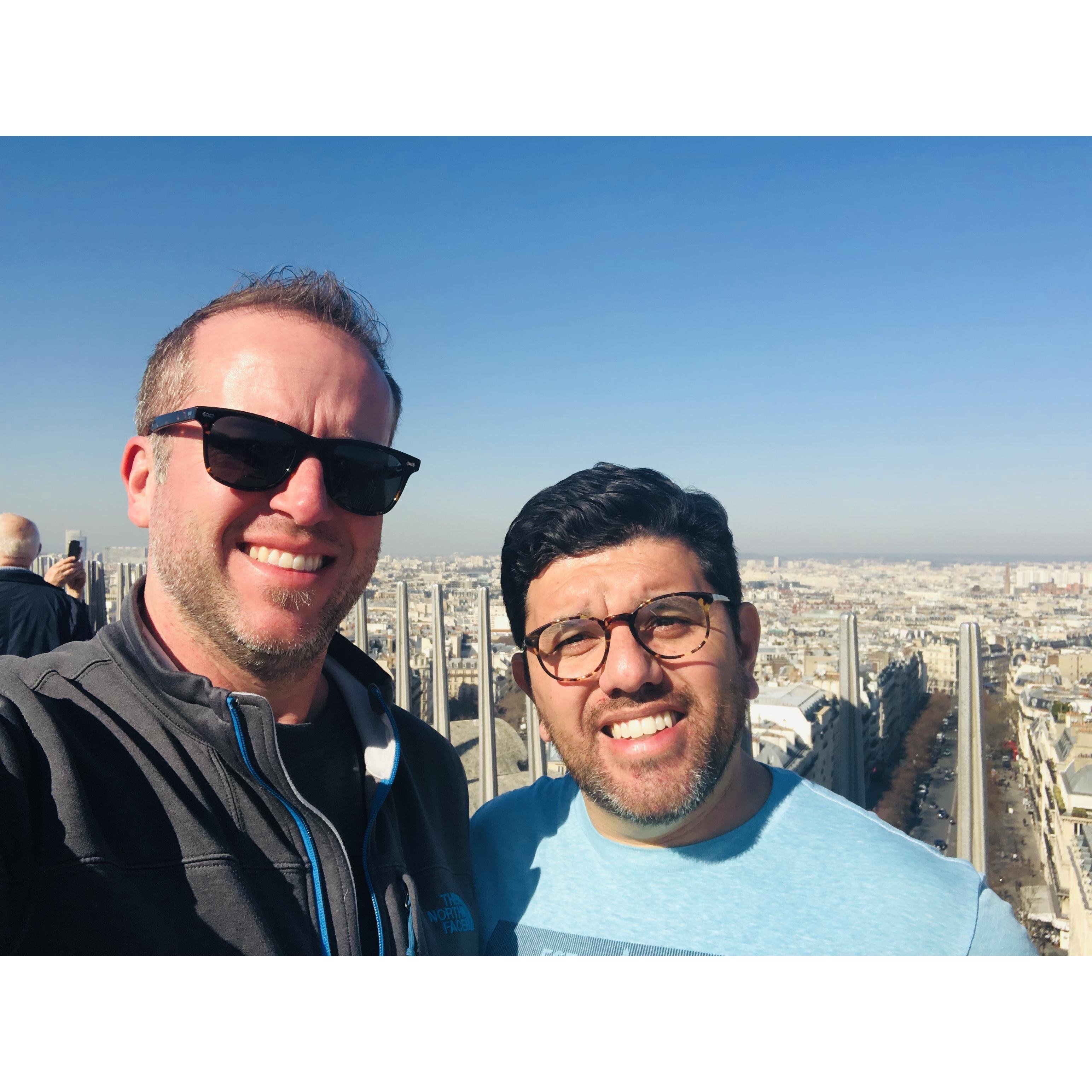 Paris, France - On top of the Arc De Triumph