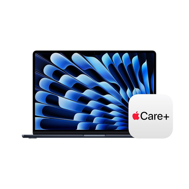 Apple 2026 MacBook Air 15-inch Laptop with M5 chip: Built for AI, 15.3-inch Display, 16GB Unified Memory, 512GB SSD, 12MP Center Stage Camera, Touch ID, Wi-Fi 7; Midnight with AppleCare+ (3 years)