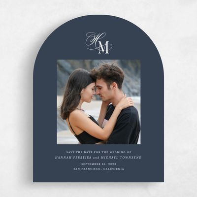 Typography Wedding Save the Date - Jalen Portrait