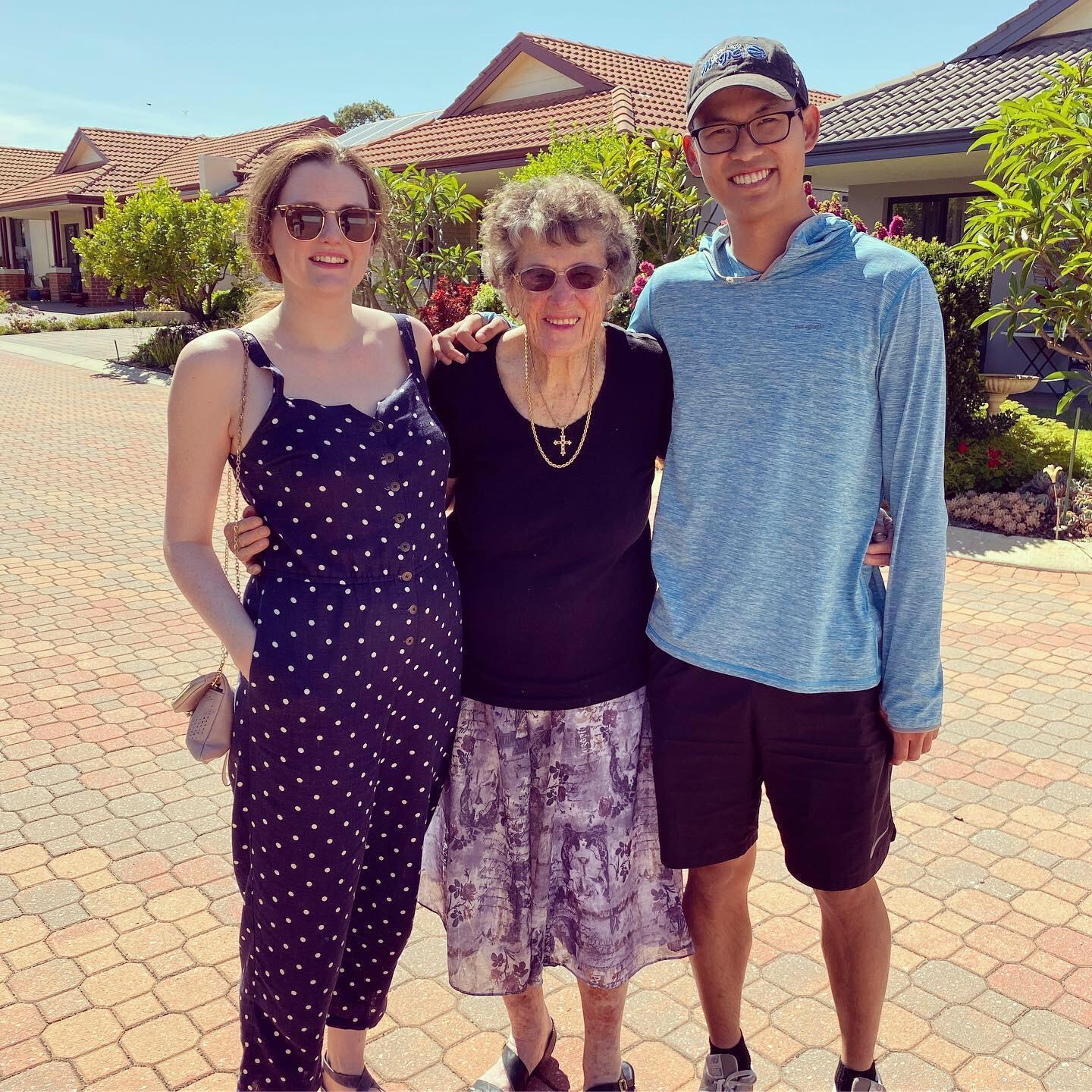 Visiting Han's Gran in Perth, Australia in November 2019. It was a very special trip!